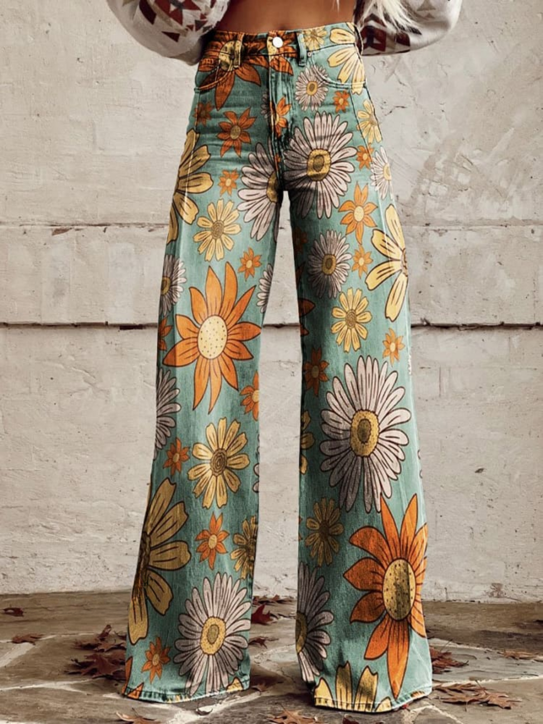 Calindra | Vintage Wide-Leg Pants