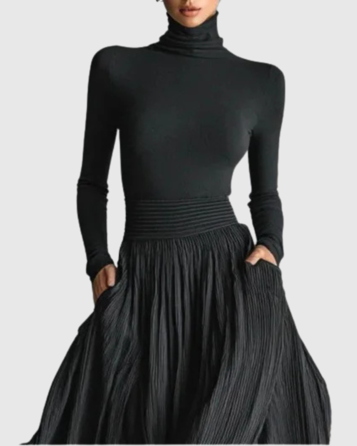 Cerynn | High Waist Maxi Skirt Plus Shirt