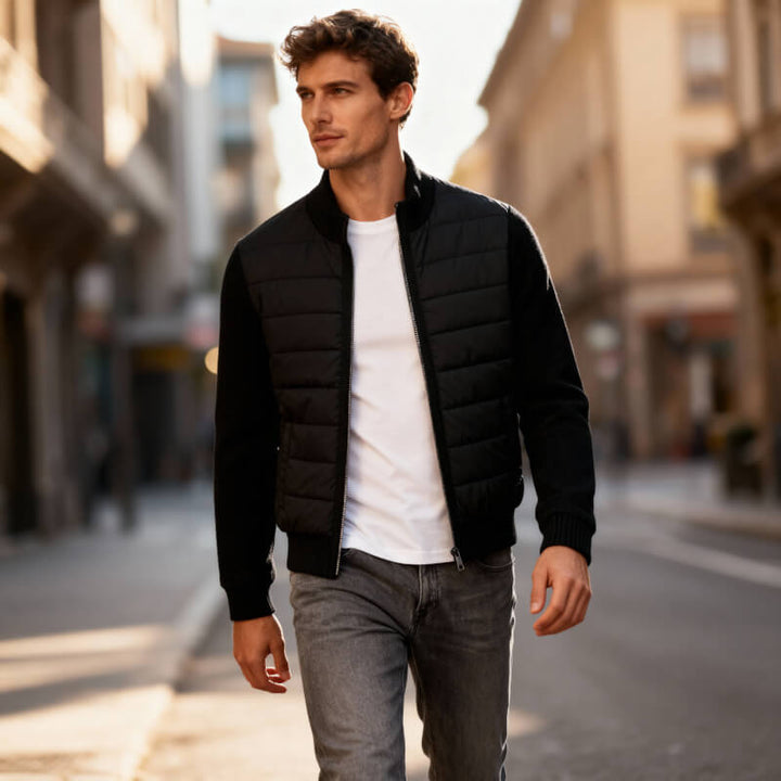 Tavian | Hybrid Fleece Quilted Jacket