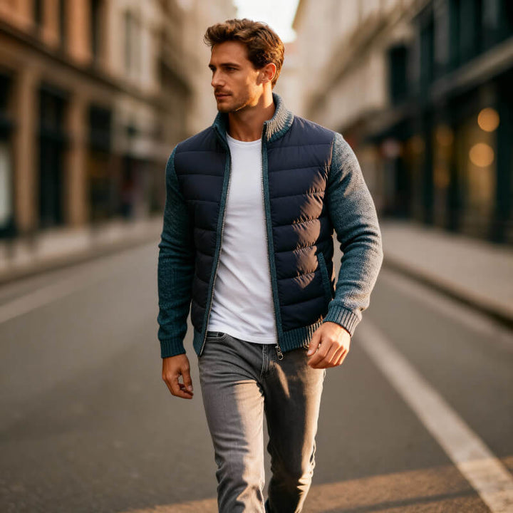 Tavian | Hybrid Fleece Quilted Jacket