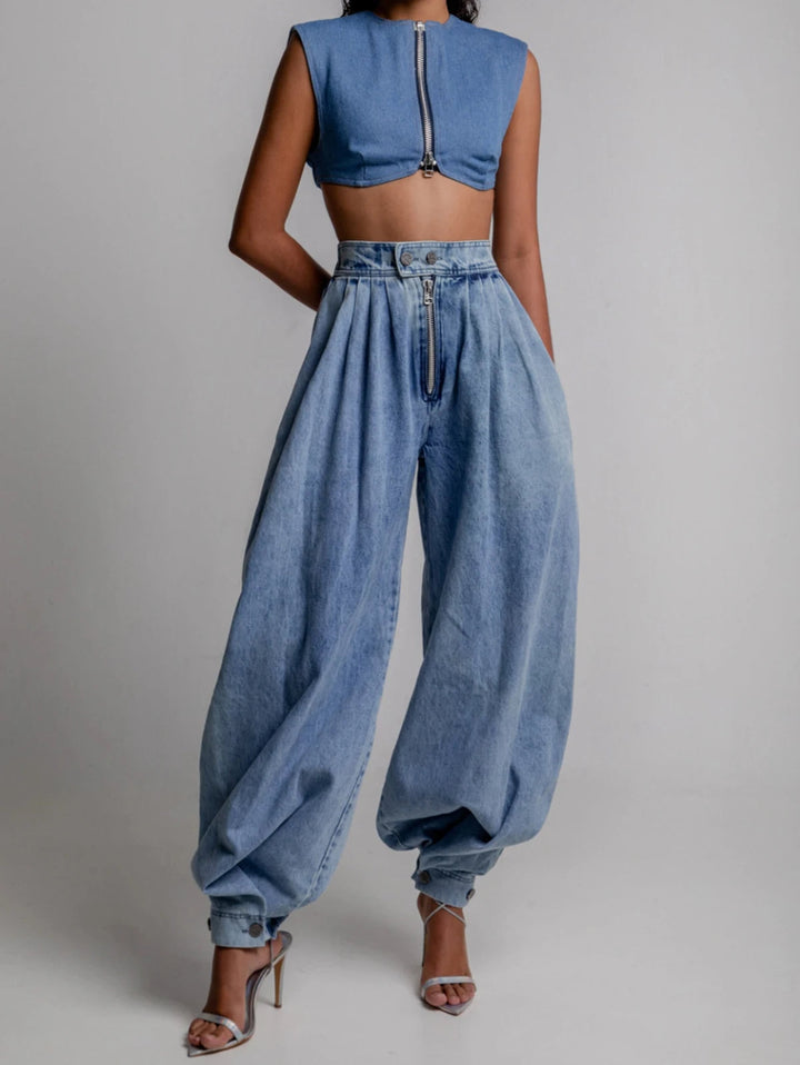 Elanora | Tapered Wide Leg Pants
