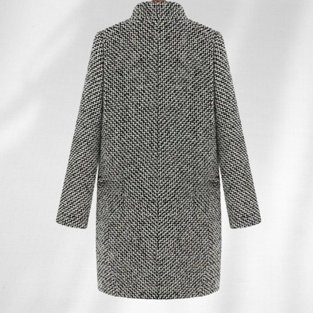 Edith | Warm-Lined Herringbone Coat