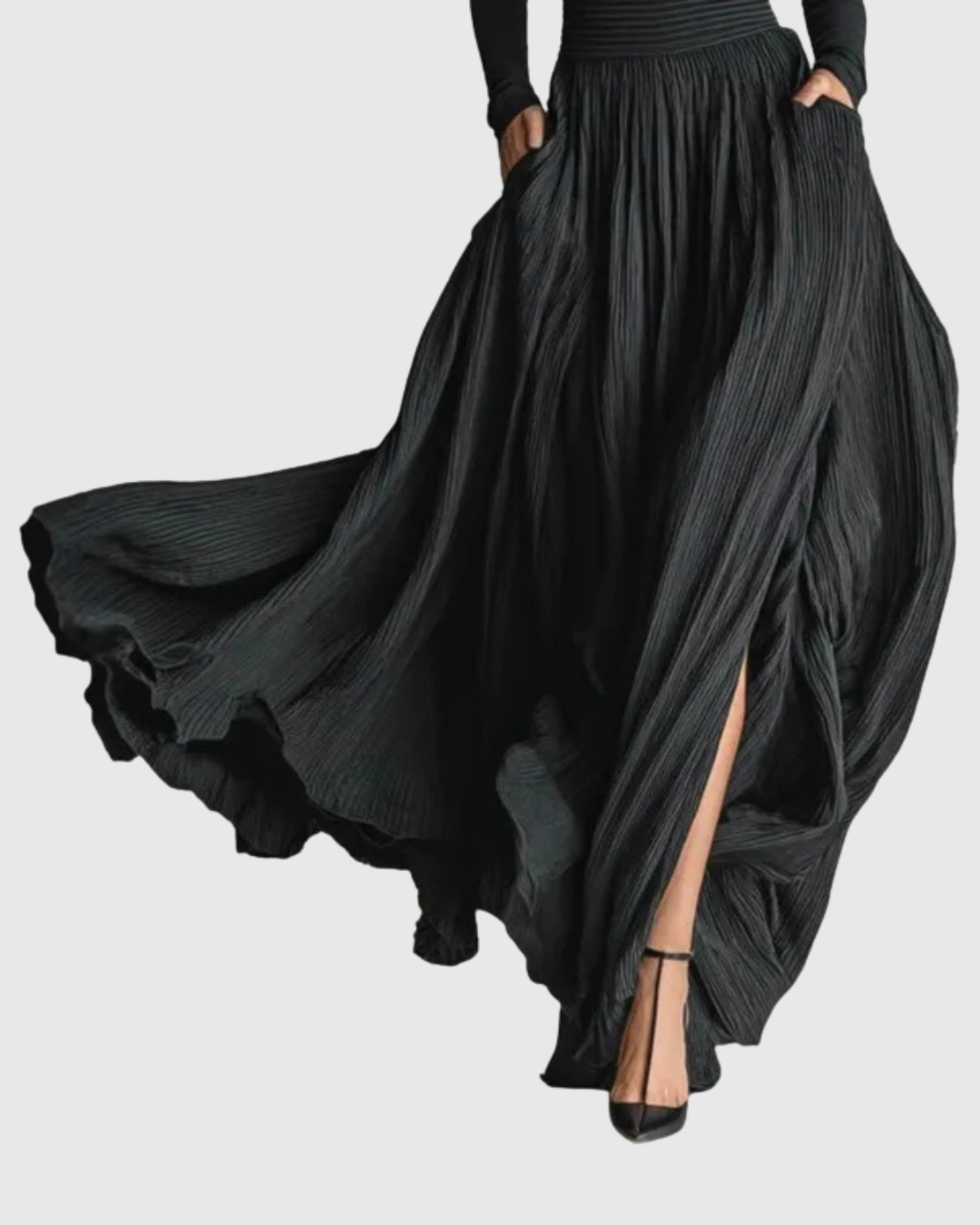 Cerynn | High Waist Maxi Skirt Plus Shirt