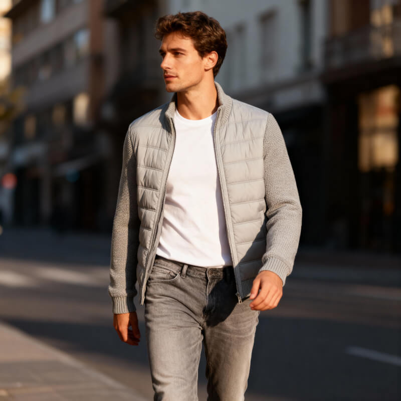 Tavian | Hybrid Fleece Quilted Jacket