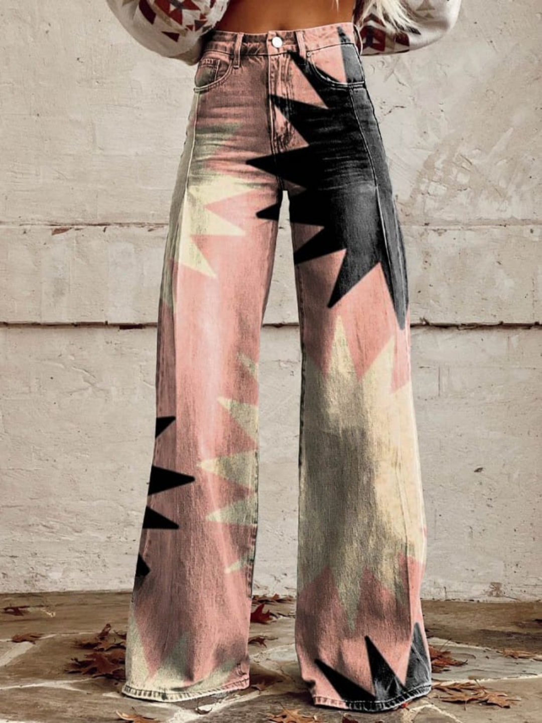 Spice | Boho Starburst Wide-Leg Pants