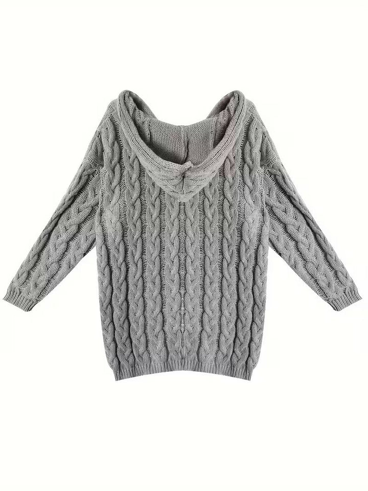 Miette - Casual Long Sleeve Knitted Sweater