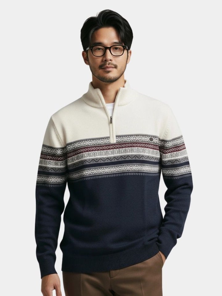 Half Zip Knit Pullover Sweater