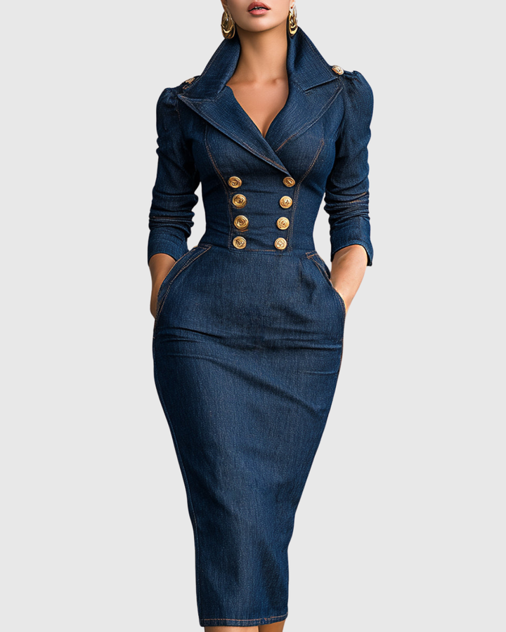 Fenleigh | Denim Midi Dress