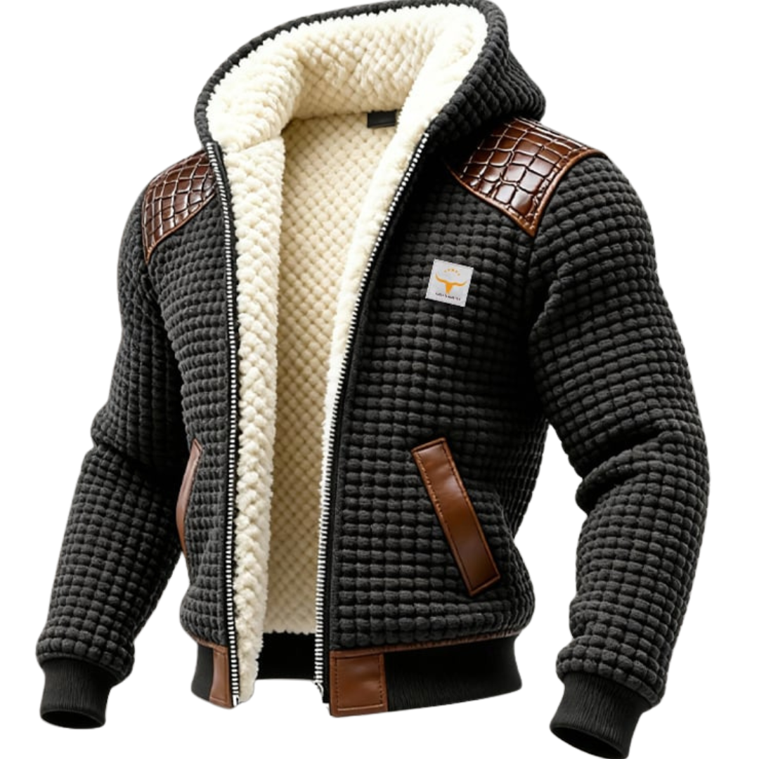 Spencer™ | Textured jacket with embossed leather finishes