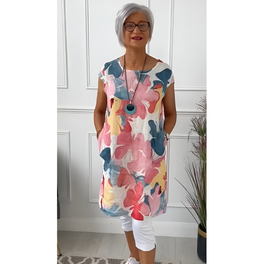 Mailin | Elegant Floral Tunic Dress