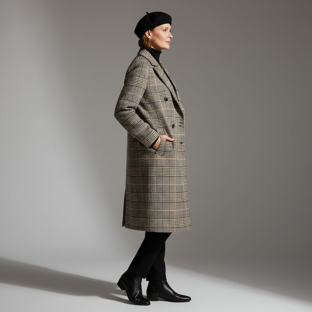 Beatrice | Classic Check Coat