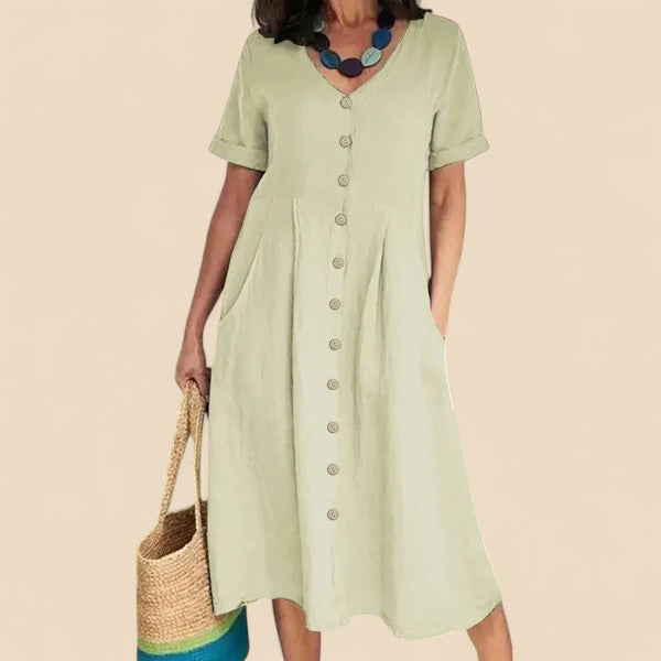 Meliora | Button-Front Day Dress
