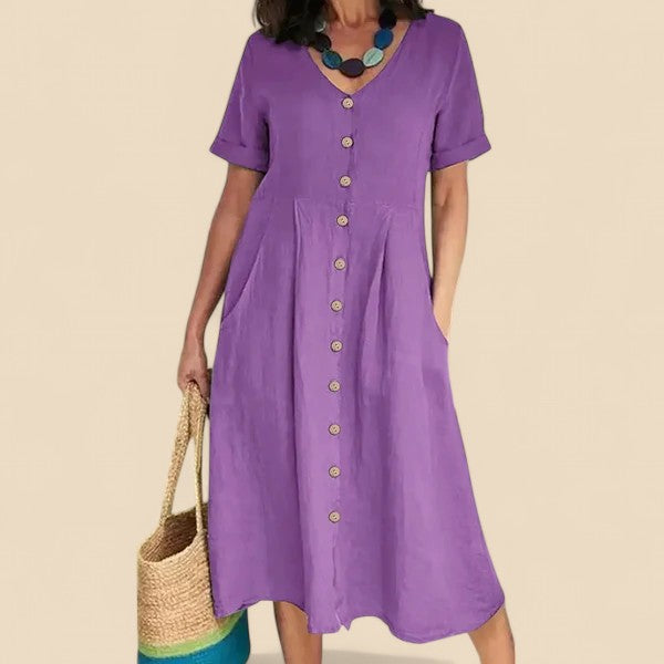 Meliora | Button-Front Day Dress