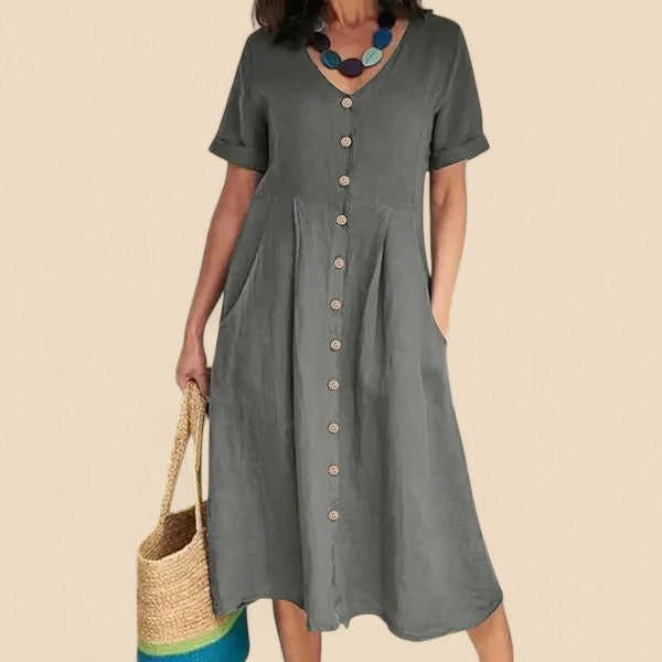 Meliora | Button-Front Day Dress
