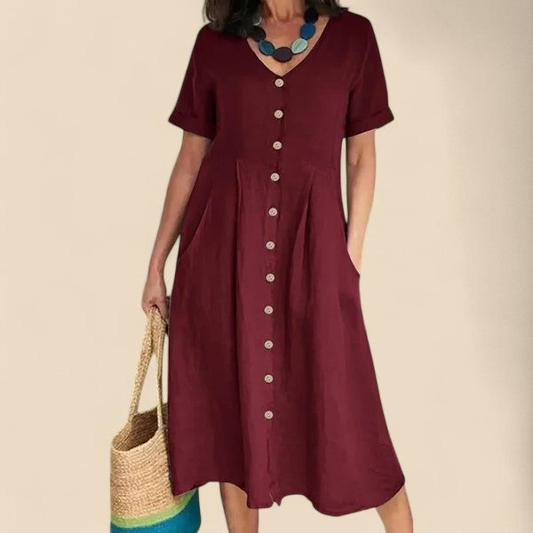 Meliora | Button-Front Day Dress
