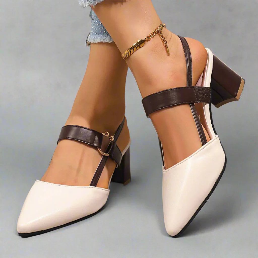 Elisse Pointed‑Toe Block Heels