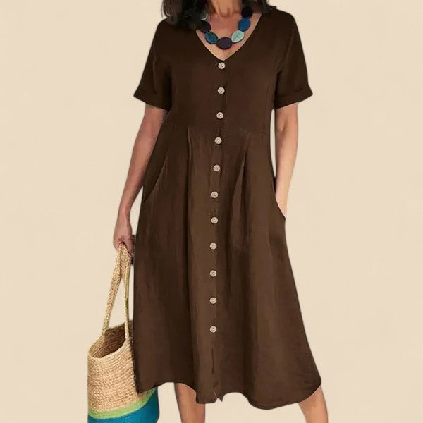 Meliora | Button-Front Day Dress