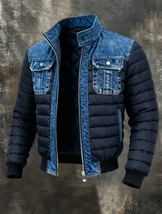 Aldridge™ | Quilted jacket with refined denim details