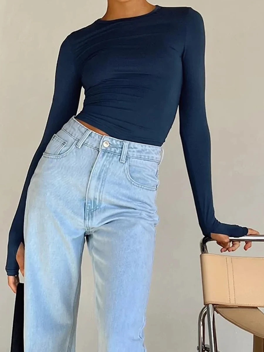 Julessa | Sleek Street Long Sleeve Crop