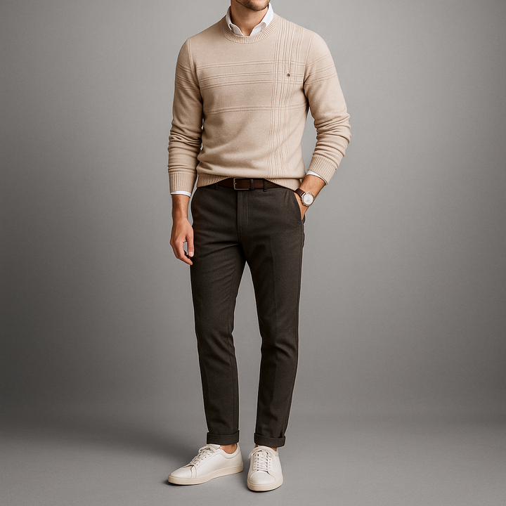 Marceau | Grid-Knit Cotton Sweater