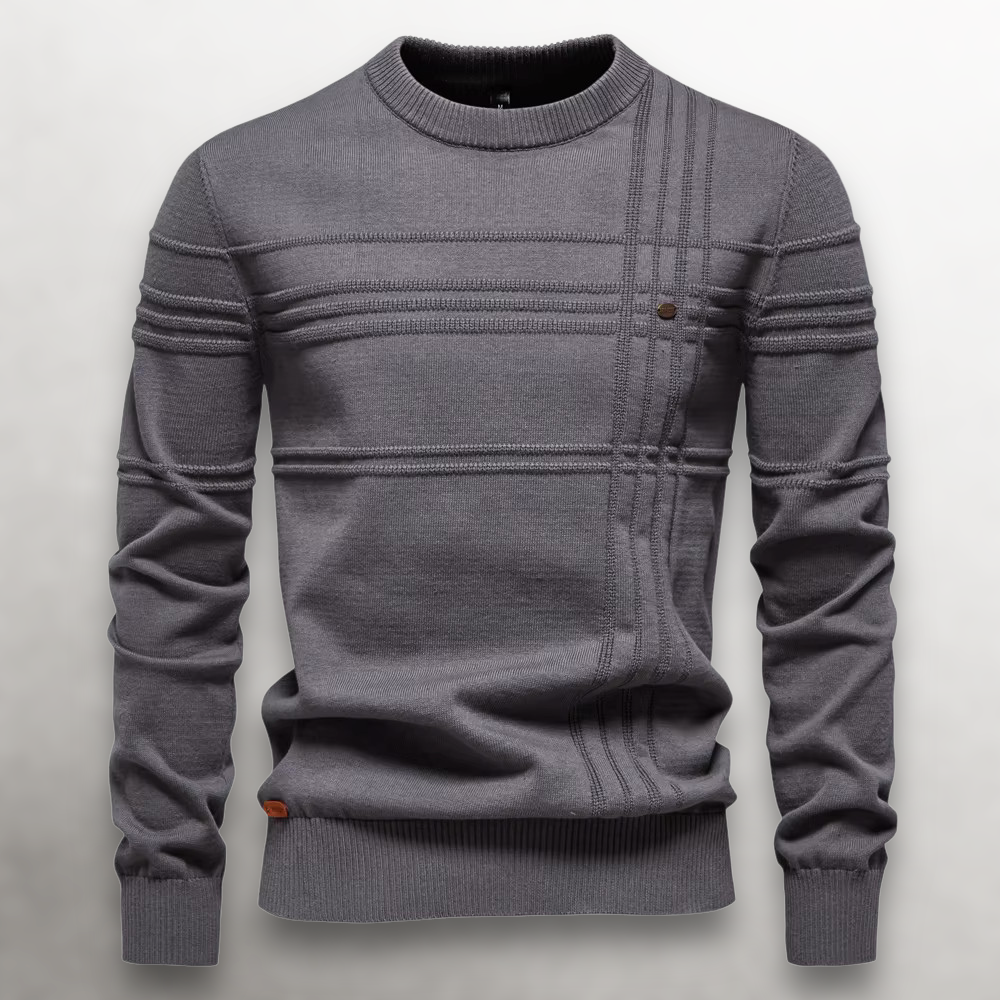 Marceau | Grid-Knit Cotton Sweater