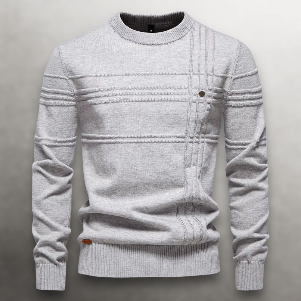 Marceau | Grid-Knit Cotton Sweater