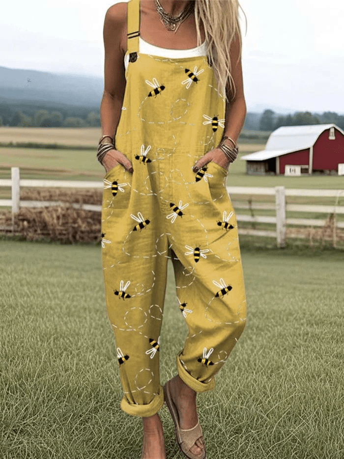 Bees | Wide-Leg Jumpsuit