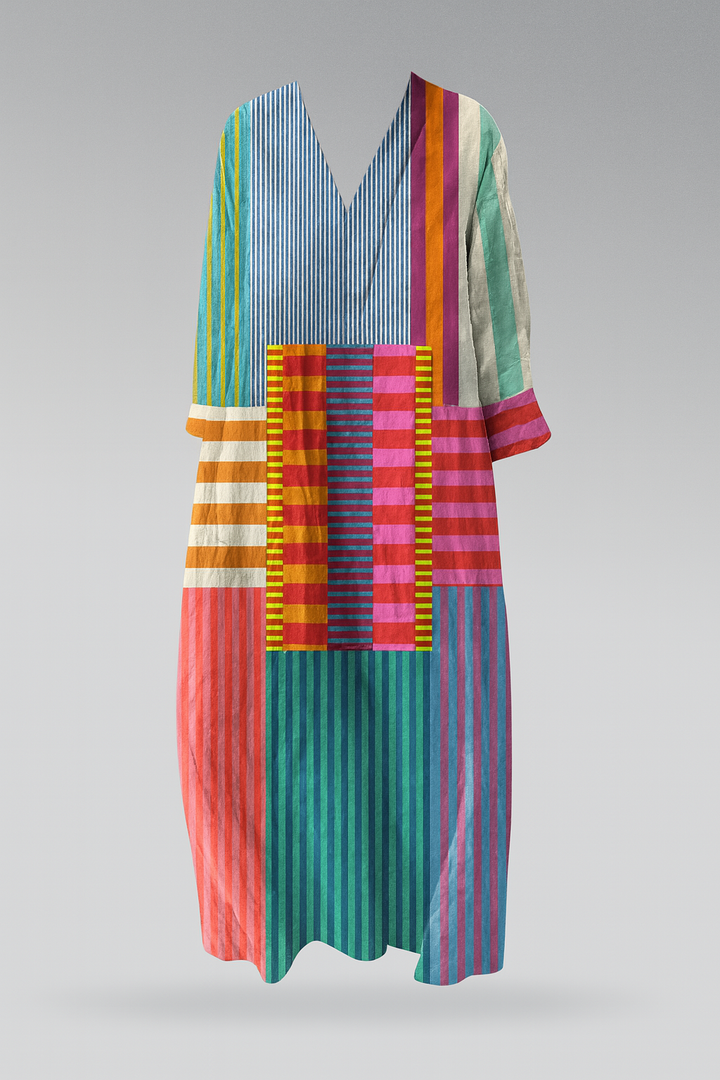 Naomi | Colorblock Breeze Maxi Dress