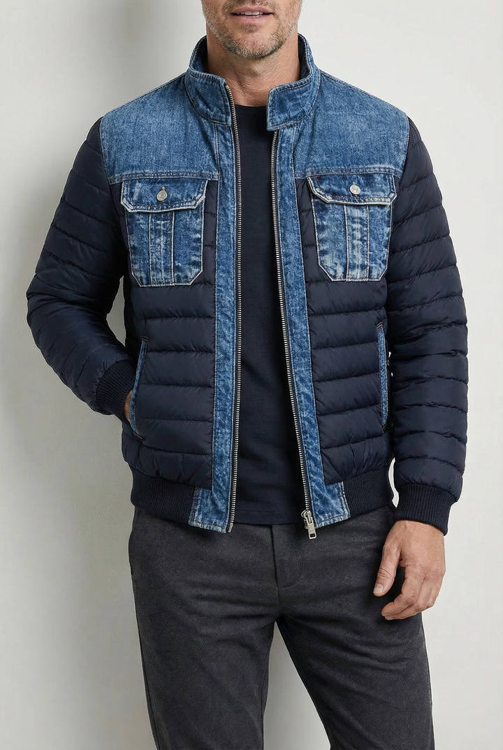 Aldridge™ | Quilted jacket with refined denim details