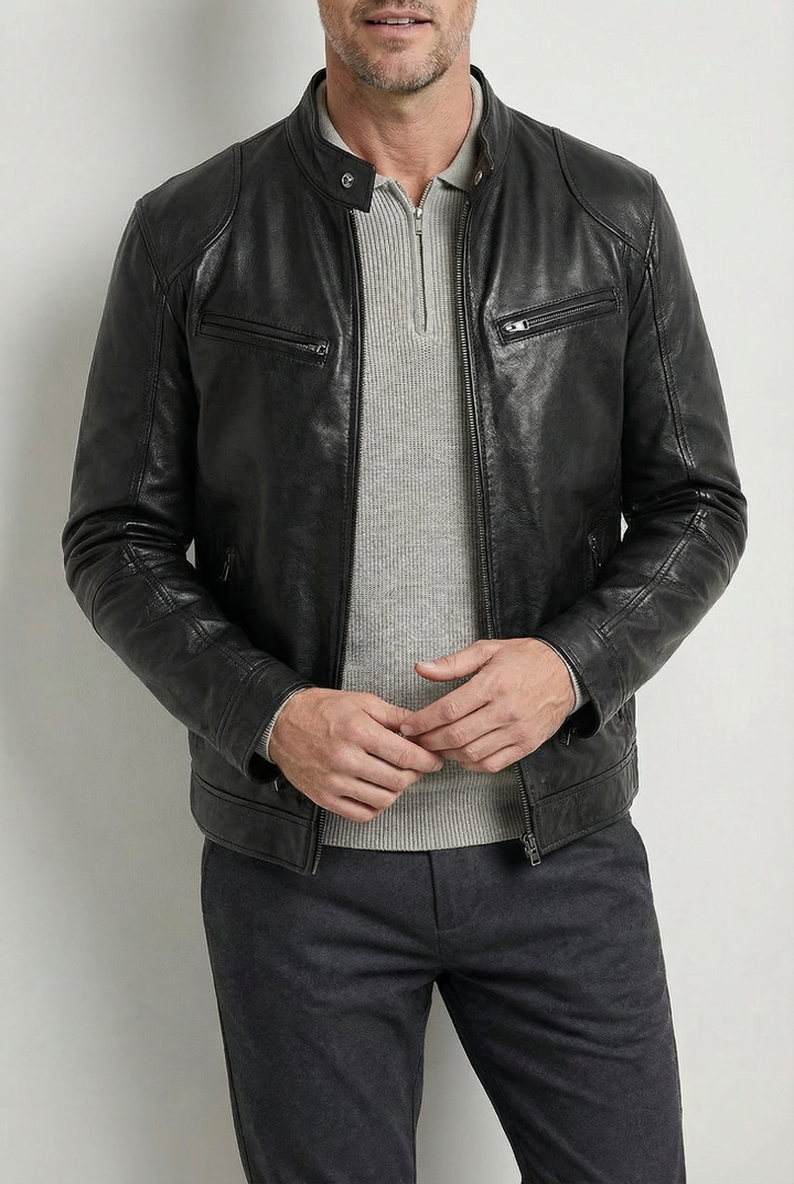Marc™ | Men's Leather Jacket