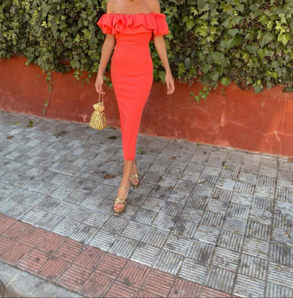 Suri | Strapless Ruffle Bodycon Dress