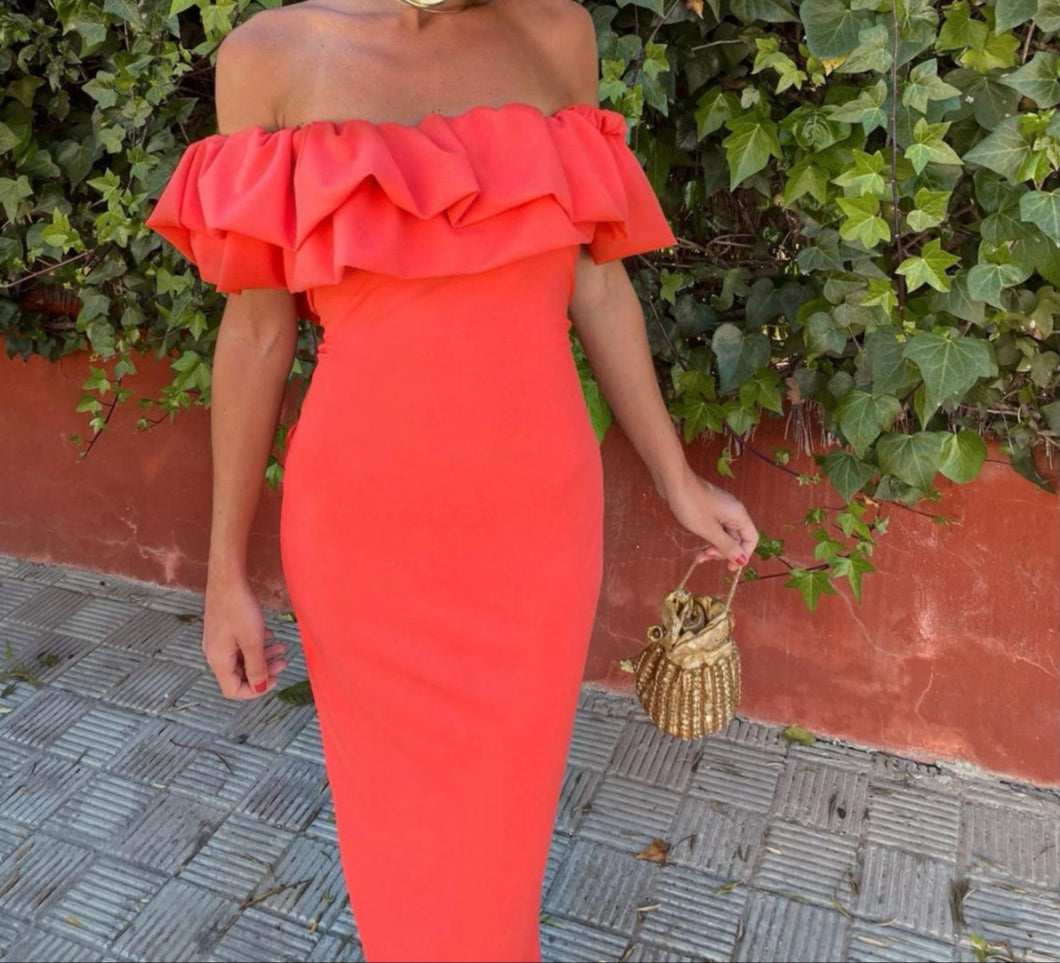 Suri | Strapless Ruffle Bodycon Dress